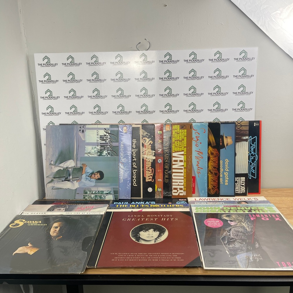 24 Vintage Vinyl Record Lot Lionel Richie Billy Joel Neil Diamond 80s